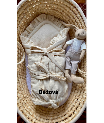 Mušelínová zavinovačka- béžová